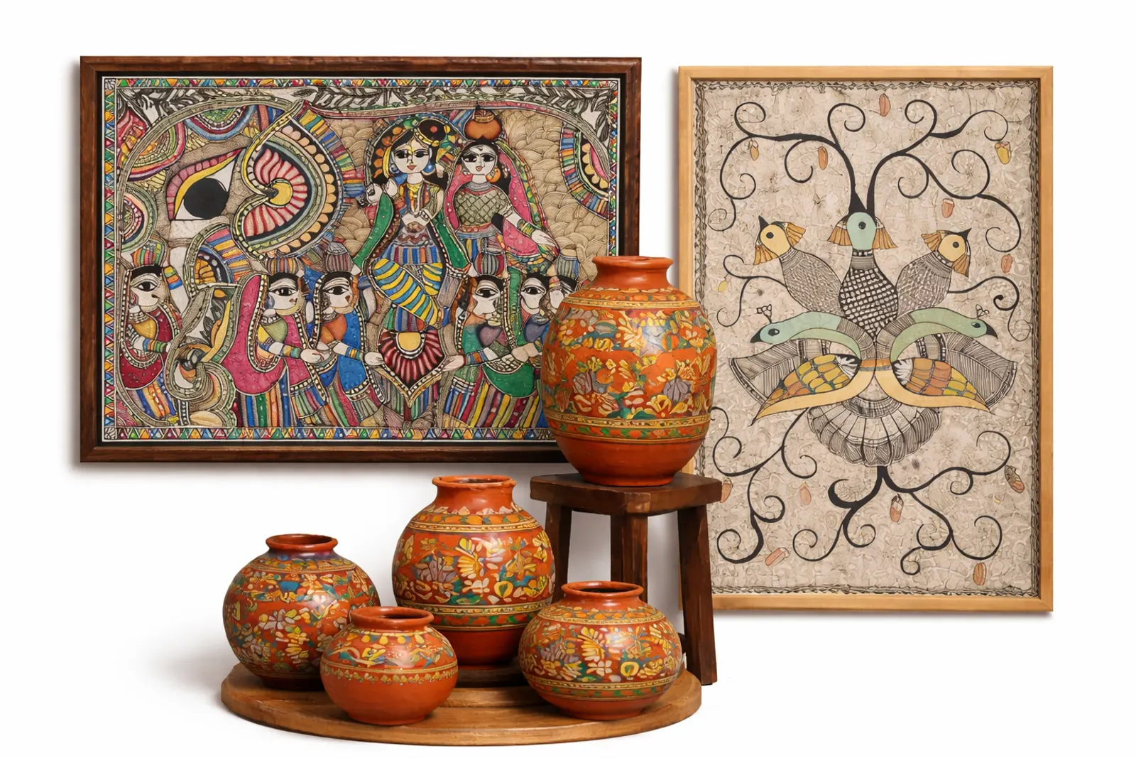Paintings, by artist and style.