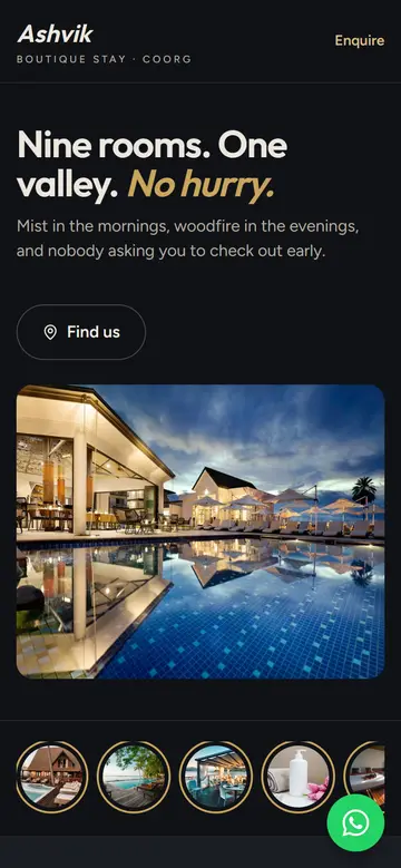 The City layout on a phone