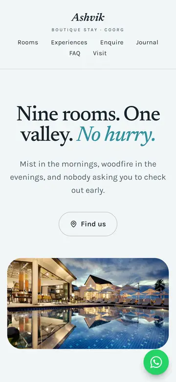 The Coast layout on a phone