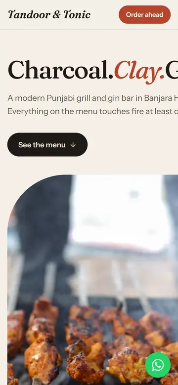 The Press layout on a phone