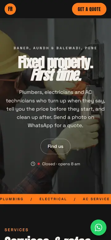 The Workshop layout on a phone